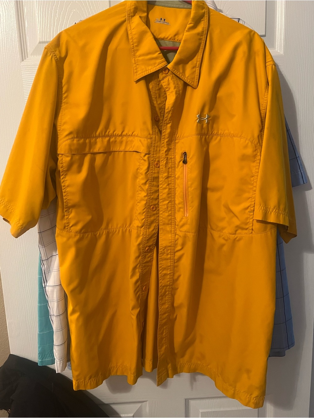 Under Armour Men’s Short-Sleeve Utility Shirt Jacket - Yellow